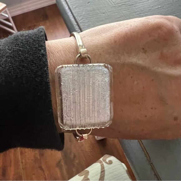 925 Sterling Silver Bangle Bracelet - Picture 4 of 10